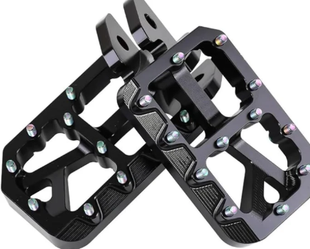 Colored Nail Black Aluminum Foot Pegs (PRE-ORDER)