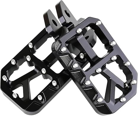 Colored Nail Black Aluminum Foot Pegs (PRE-ORDER)