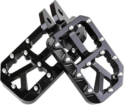 Colored Nail Black Aluminum Foot Pegs (PRE-ORDER)