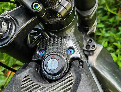 Carbon Fiber (Real) Ignition Switch Cover Plate for Talaria Sting MX5/ MX4/ MX3