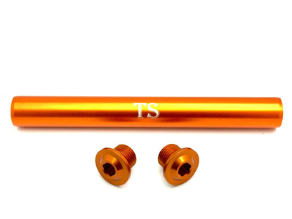 KKE Fork Custom Aluminum Axle and Two Axle End-Bolts (3 Pieces)