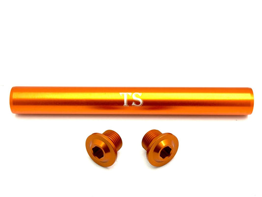 KKE Fork Custom Aluminum Axle and Two Axle End-Bolts (3 Pieces)