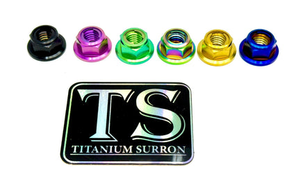 Titanium Lock M8 Nut - M8x1.25