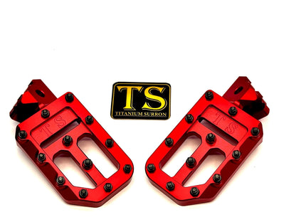 TS Custom Foot Pegs w/ Titanium Grips for Talaria and Altis